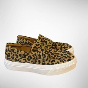 J/SLIDES | J/SLIDES GIGI Leopard Print STATEMENT Sneakers | Baddie |  NWOB 8.5